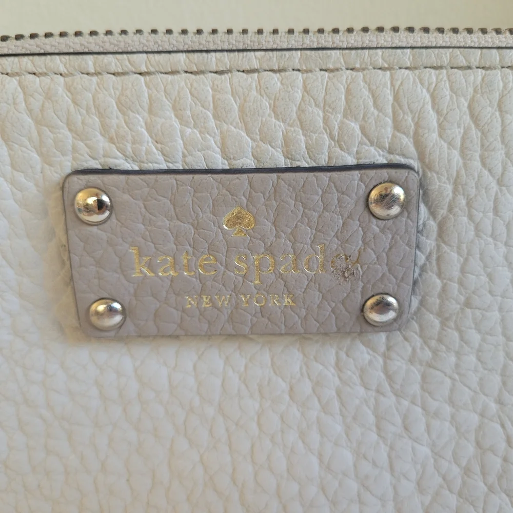 Kate Spade Bay Street Cream White Leather Crossbody Bag